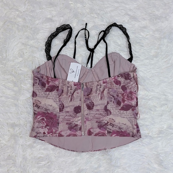 Windsor Printed Corset Top - Picture 2 of 3